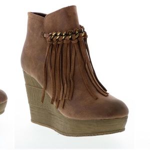 Tann Fringe Bootie